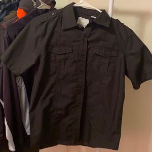 Shirt sleeve button down dress shirt